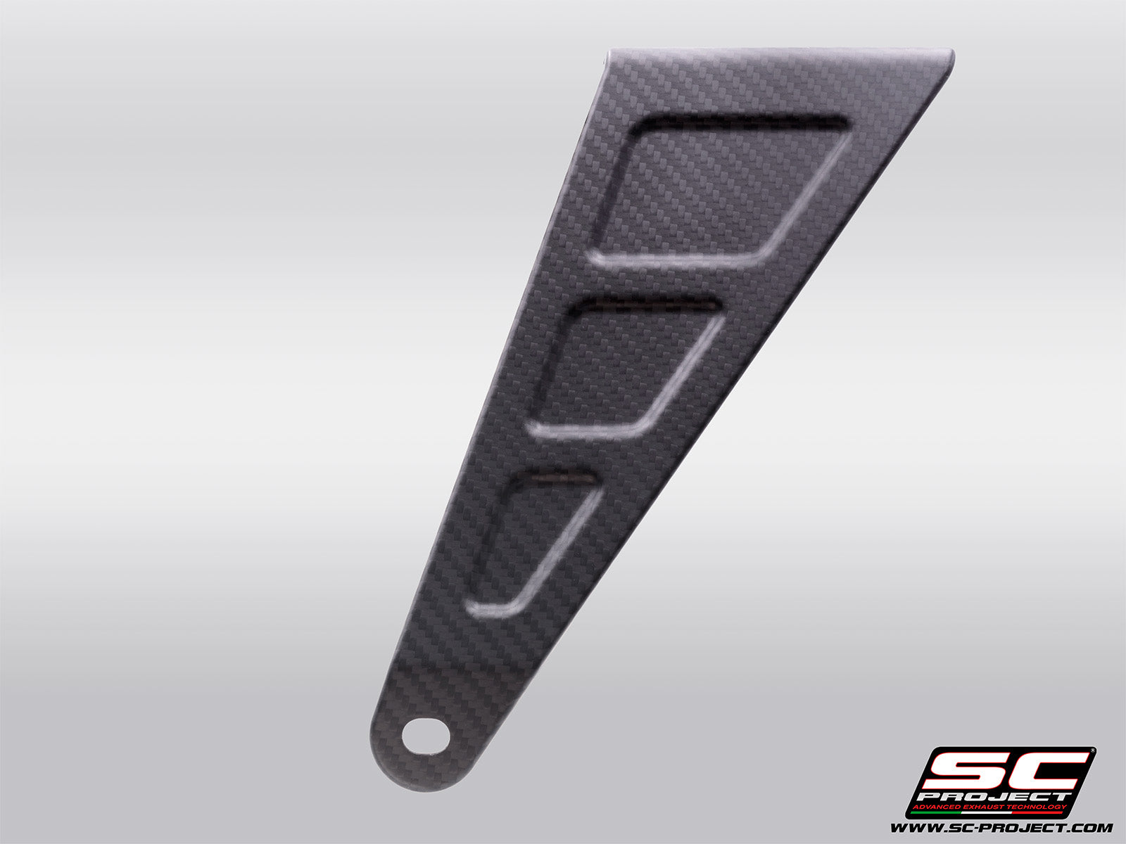 【正規輸入代理店】 SC-PROJECT - ステンレス製フルエキゾースト専用 カーボン製サイレンサーブラケット RS 660 '25-26 SCプロジェクト アプリリア RS660