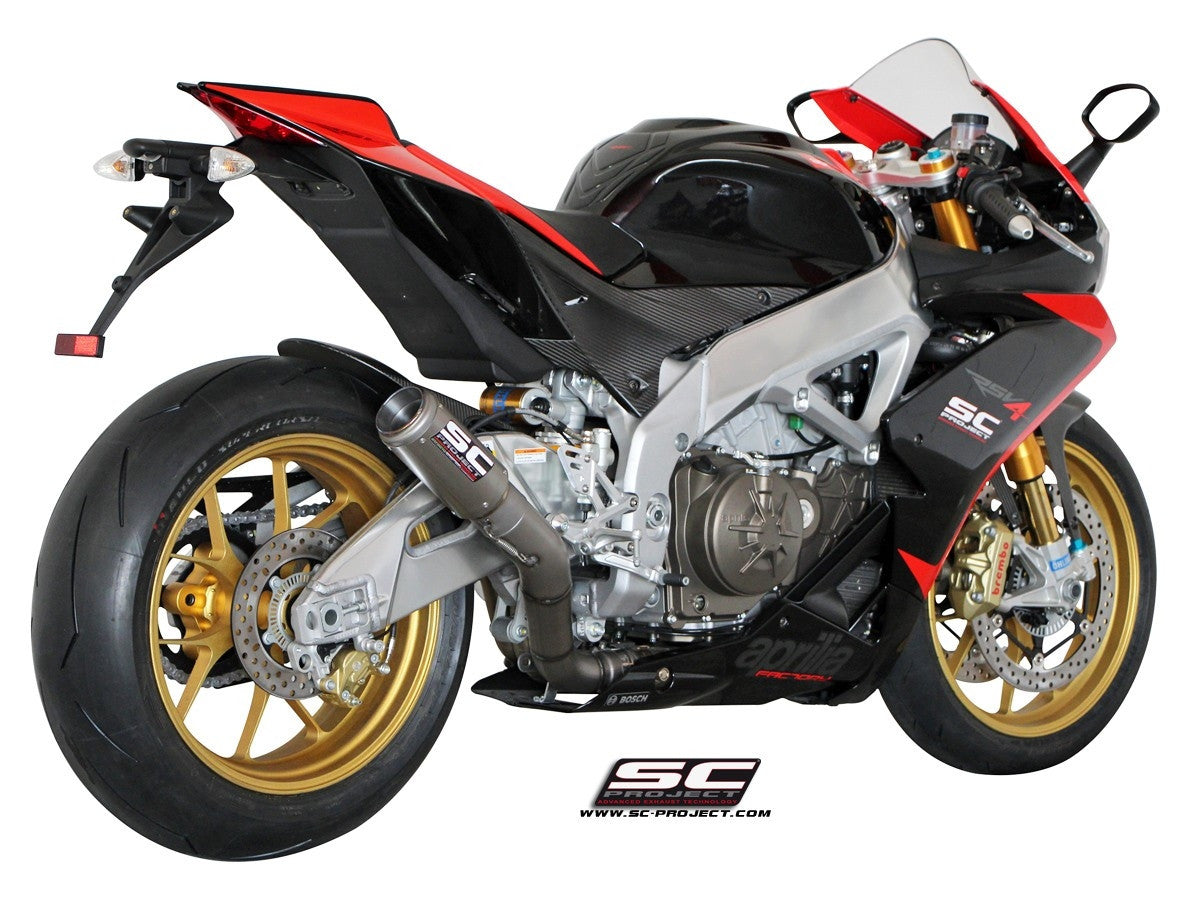 【正規輸入代理店】 SC-PROJECT - CR-T スリップオンサイレンサー & フルチタンリンクパイプ RSV4 / FACTORY / R / APRC '09-14 SCプロジェクト アプリリア RSV4ファクトリー サイレンサー