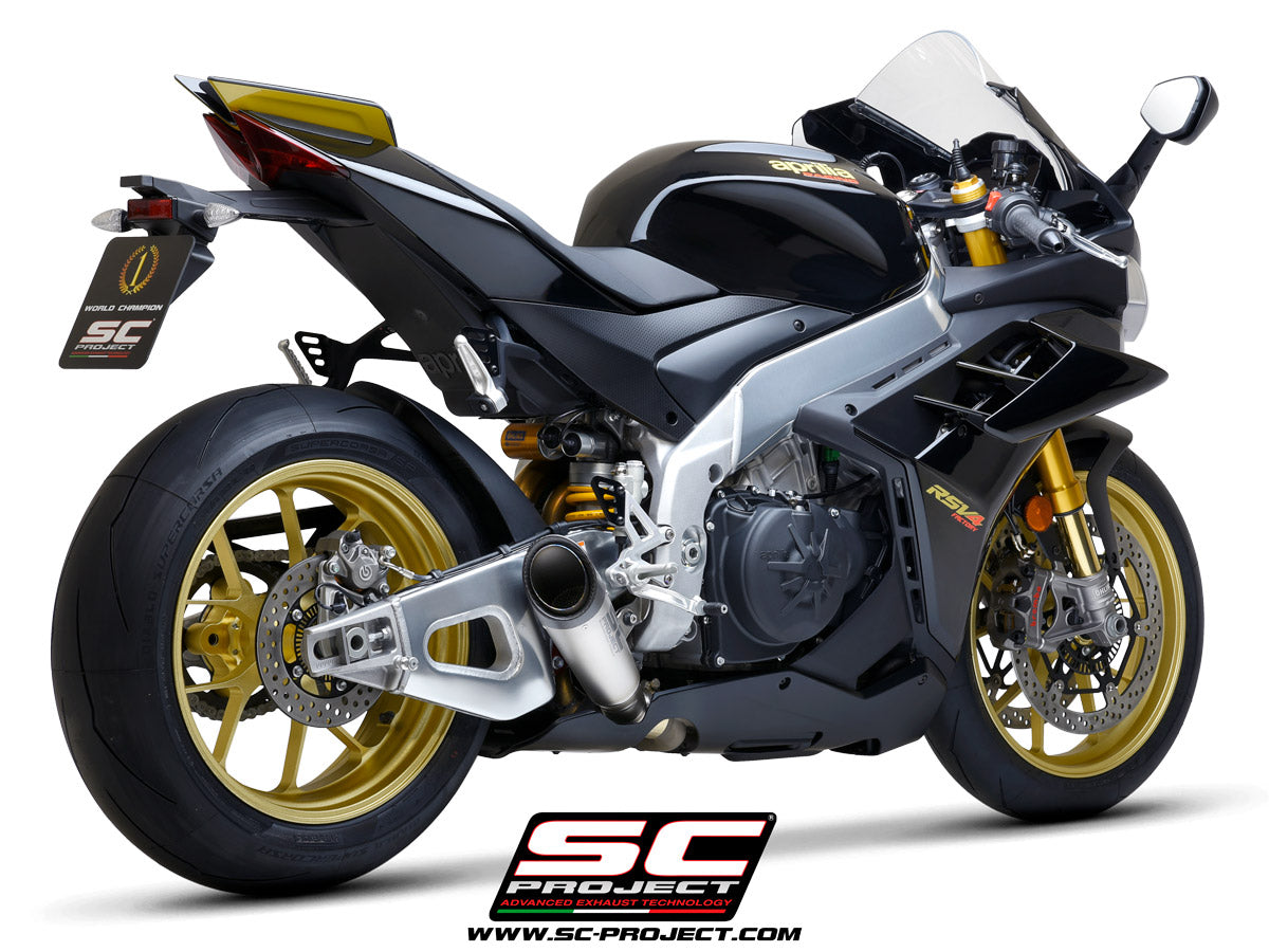 【正規輸入代理店】 SC-PROJECT - S1 スリップオンサイレンサー & フルチタンリンクパイプ RSV4 FACTORY '21-24 SCプロジェクト アプリリア RSV4ファクトリー サイレンサー｜iMotorcycle Japan 店 105,875円