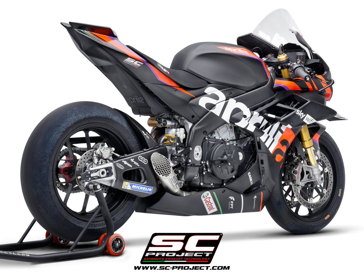 【正規輸入代理店】 SC-PROJECT - GP-22 スリップオンサイレンサー & フルチタンリンクパイプ TUONO V4 FACTORY '21-24 SCプロジェクト アプリリア トゥオーノV4 ファクトリー サイレンサー|iMotorcycle Japan 店
