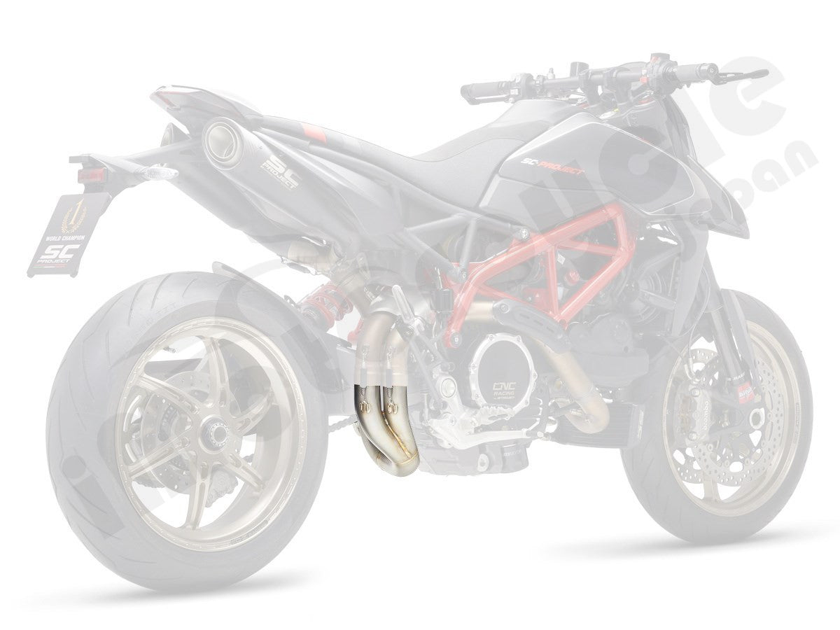 【国内在庫】 SC-PROJECT - キャタライザーキャンセル リンクパイプ HYPERMOTARD 950 / SP '19-21 SCプロジェクト ドゥカティ ハイパーモタード950 サイレンサー｜iMotorcycle Japan 店