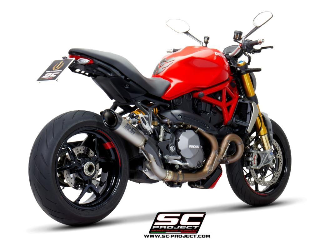 【正規輸入代理店】 SC-PROJECT - S1 スリップオンサイレンサー & フルチタンリンクパイプ MONSTER 1200 / S / R '17-21 SCプロジェクト ドゥカティ モンスター1200 サイレンサー