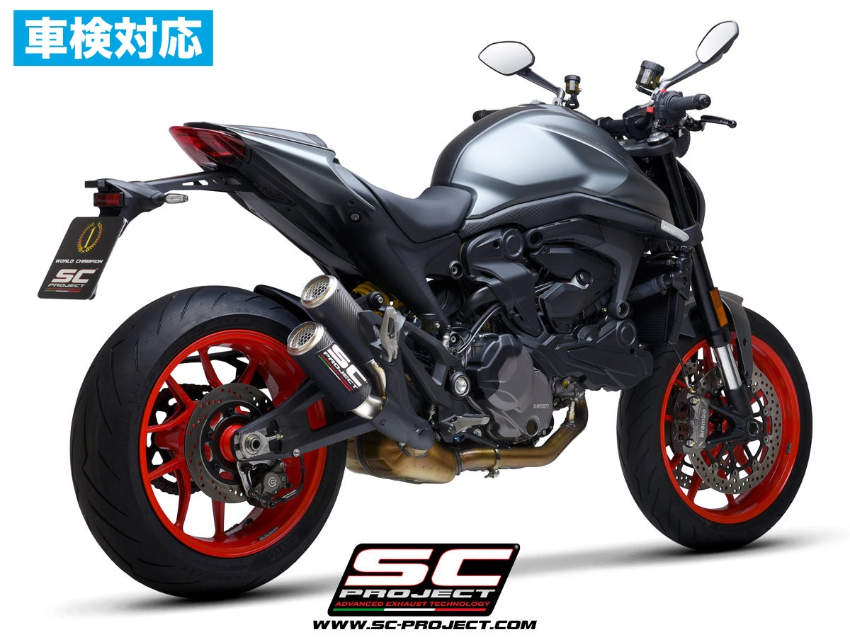 【国内在庫】 SC-PROJECT - CR-T ツイン スリップオンサイレンサー (公道走行可 / ユーロ5対応 / 純正キャタライザー対応) MONSTER 937 '21-25 SCプロジェクト ドゥカティ サイレンサー 車検対応|iMotorcycle Japan 店