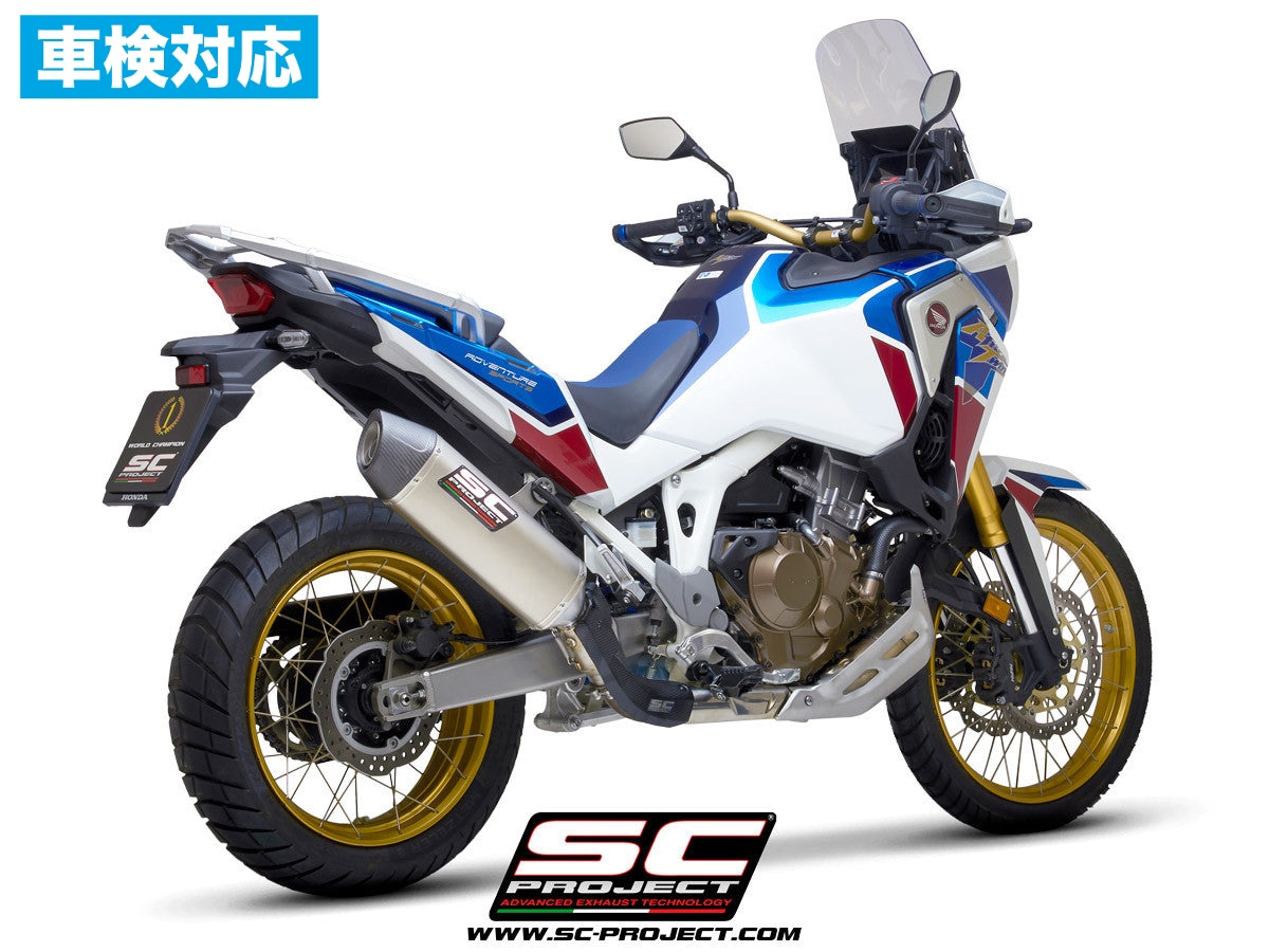 【正規輸入代理店】 SC-PROJECT - エクスプローラー II スリップオンサイレンサー (公道走行可 / ユーロ5対応 / 純正キャタライザー対応) CRF1100L AFRICA TWIN / ADVENTURE SPORTS サイレンサー 車検対応｜iMotorcycle Japan 店