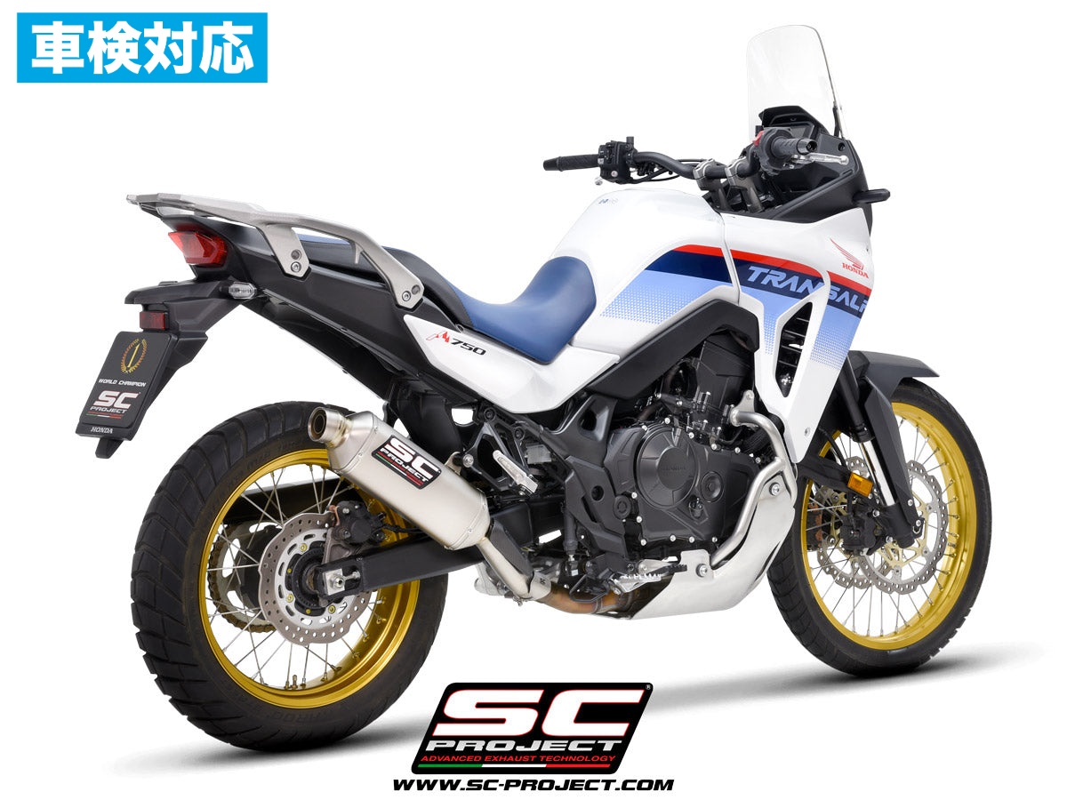 【国内在庫】 SC-PROJECT - ラリーレイド スリップオンサイレンサー (公道走行可 / ユーロ5+ 対応 / 純正キャタライザー対応) XL750 TRANSALP '25-26 SCプロジェクト ホンダ サイレンサー 車検対応｜iMotorcycle Japan 店