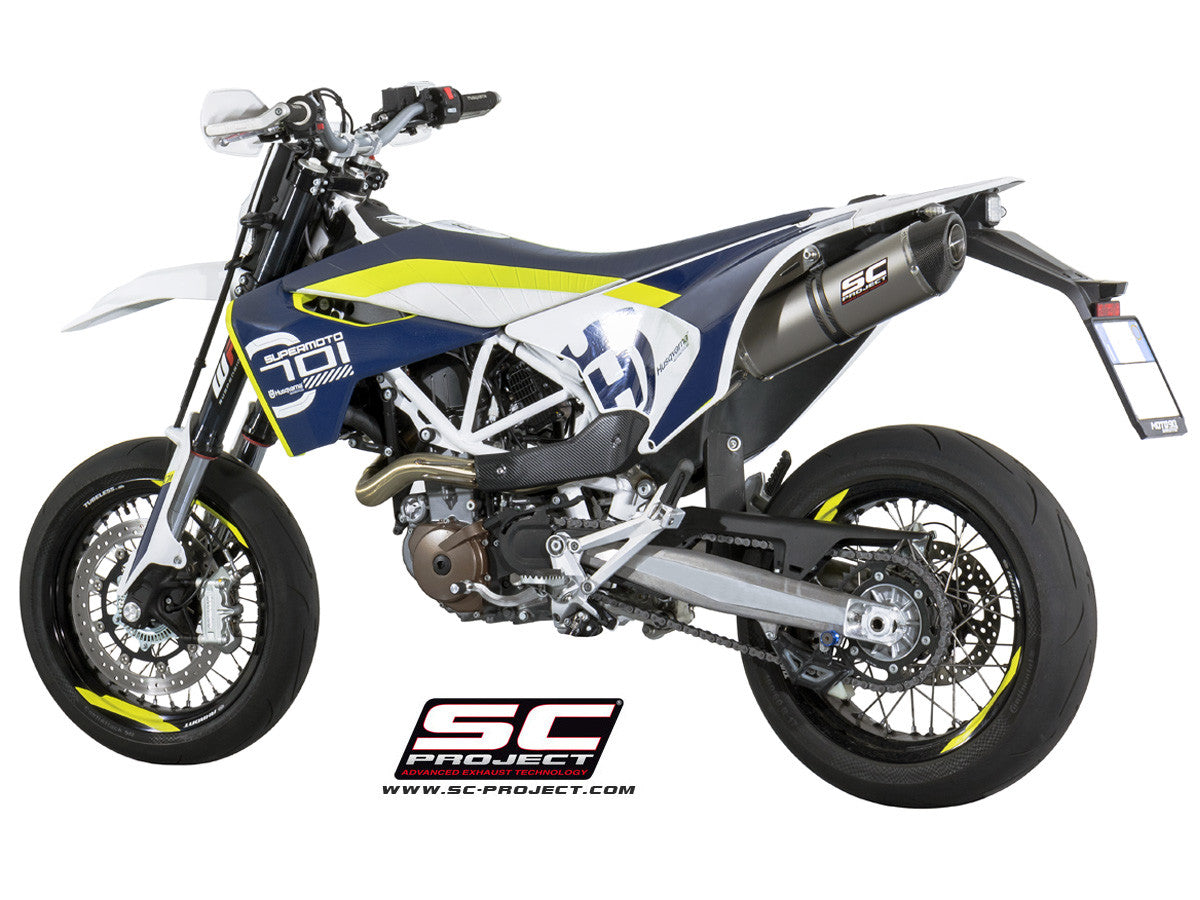 【正規輸入代理店】 SC-PROJECT - オーバル スリップオンサイレンサー (消音バッフル付属) 701 ENDURO / SUPERMOTO '16-20 SCプロジェクト ハスクバーナ 701エンデューロ サイレンサー|iMotorcycle Japan 店