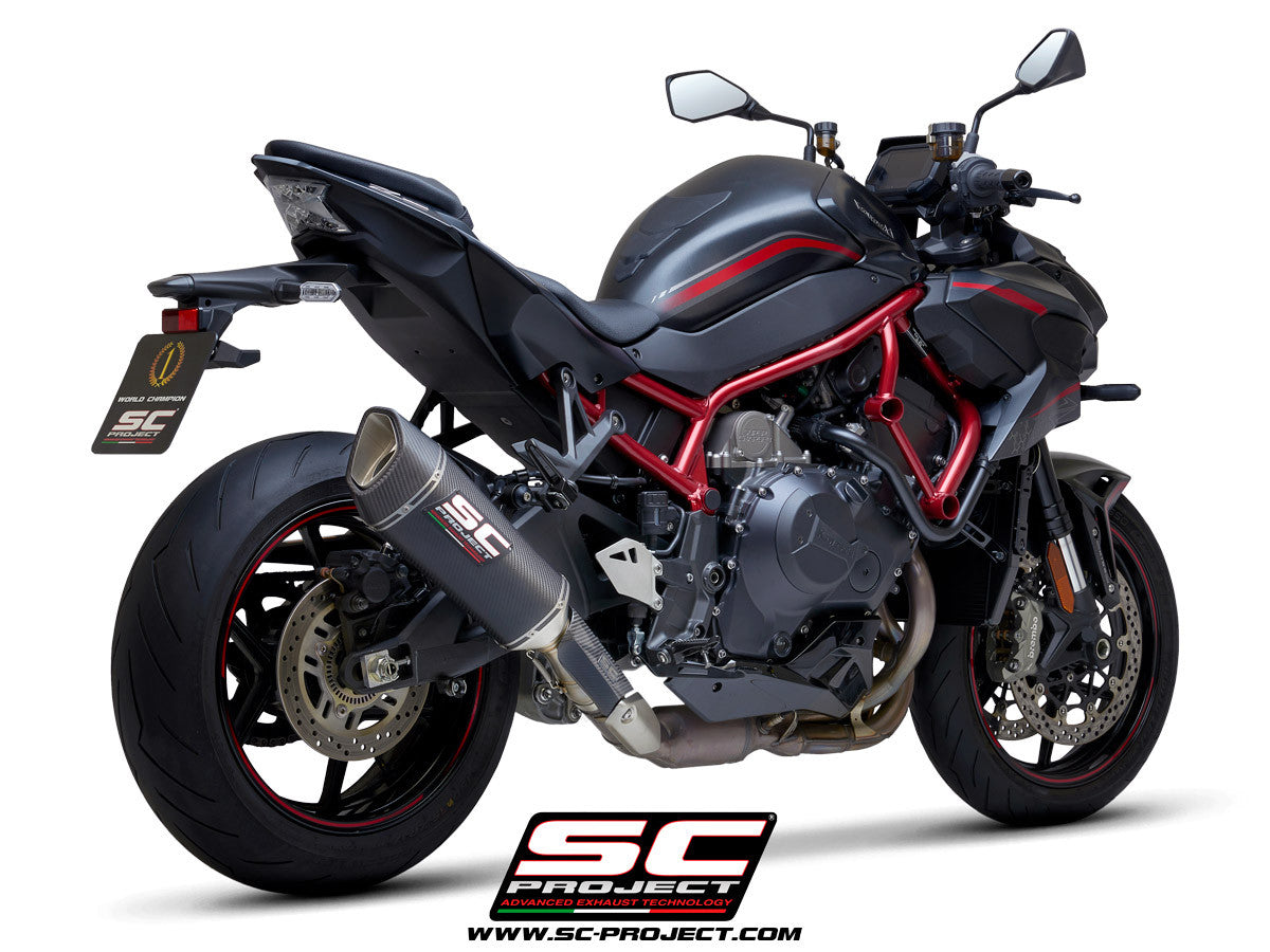 【国内在庫】 SC-PROJECT - SC1-R スリップオンサイレンサー (消音バッフル付属 / 純正キャタライザー対応) Z H2 '20-24 / SE '21-23 SCプロジェクト カワサキ サイレンサー