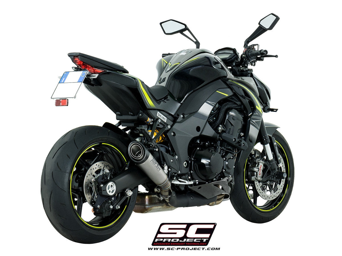 【正規輸入代理店】 SC-PROJECT - S1 ツイン スリップオンサイレンサー & フルチタンリンクパイプ (ユーロ4対応 / 純正キャタライザー対応 ) Z1000 '17-21 SCプロジェクト サイレンサー