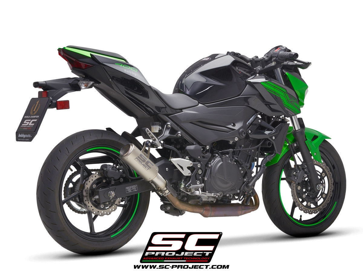 【国内在庫】 SC-PROJECT - CR-T スリップオンサイレンサー Z400 '19-22 SCプロジェクト カワサキ サイレンサー