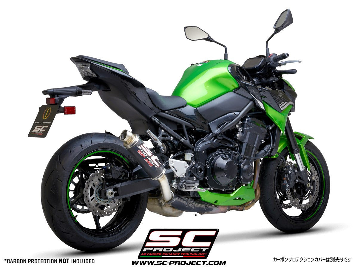 【国内在庫】 SC-PROJECT - GP-M2 スリップオンサイレンサー (ユーロ4対応 / 消音バッフル付属 / 純正キャタライザー対応) Z900 '17-19 SCプロジェクト カワサキ サイレンサー｜iMotorcycle Japan 店