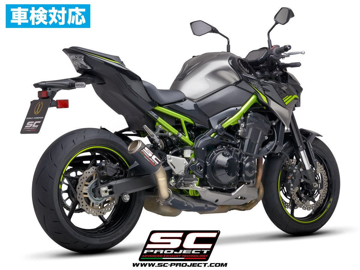 【国内在庫】 SC-PROJECT - CR-T スリップオンサイレンサー & フルチタンリンクパイプ (公道走行可 / ユーロ4対応 / 純正キャタライザー対応) Z900 '20 SCプロジェクト サイレンサー 車検対応｜iMotorcycle Japan 店