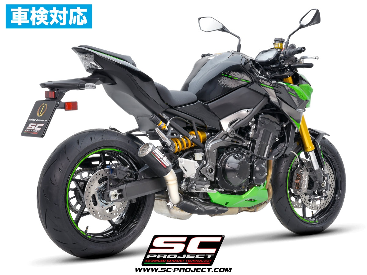 【国内在庫】 SC-PROJECT - CR-T スリップオンサイレンサー & フルチタンリンクパイプ (公道走行可 / ユーロ5対応 / 純正キャタライザー対応) Z900 '20-24 SCプロジェクト サイレンサー 車検対応|iMotorcycle Japan 店