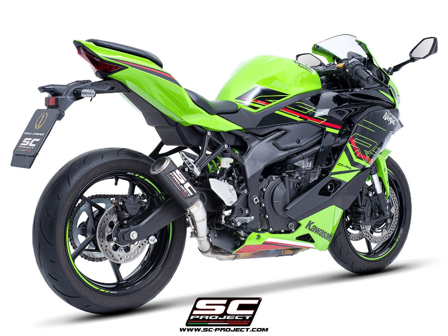 【国内在庫】 SC-PROJECT - CR-T スリップオンサイレンサー (純正キャタライザー対応) NINJA ZX-25R SE '23-26 SCプロジェクト カワサキ ニンジャZX-25R SE サイレンサー