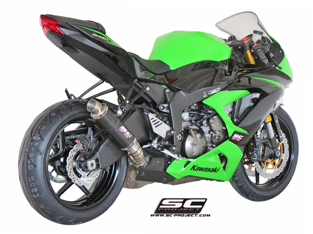 【国内在庫】 SC-PROJECT - GP-M2 スリップオンサイレンサー & フルチタンリンクパイプ (消音バッフル付属) NINJA ZX-6R 636 '13-17 SCプロジェクト カワサキ サイレンサー|iMotorcycle Japan 店