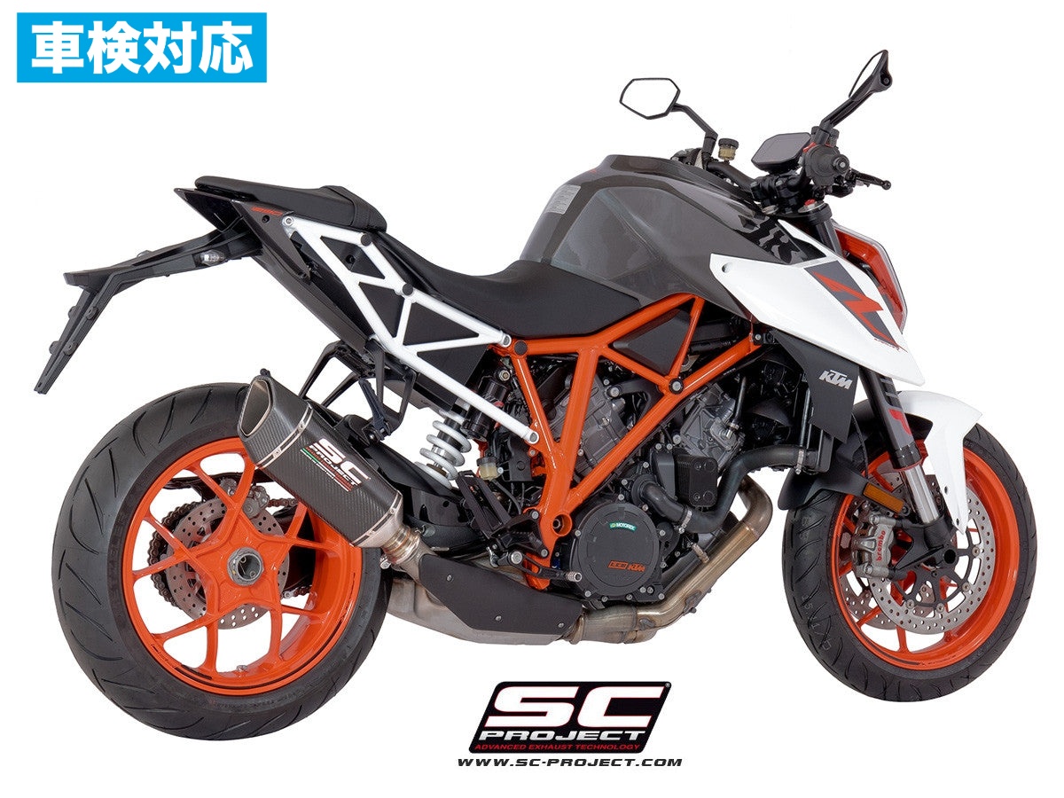 【国内在庫】 SC-PROJECT - SC1-R スリップオンサイレンサー (公道走行可 / ユーロ4対応 / 純正キャタライザー対応) 1290 SUPER DUKE R '17-19 SCプロジェクト ケーティーエム サイレンサー 車検対応