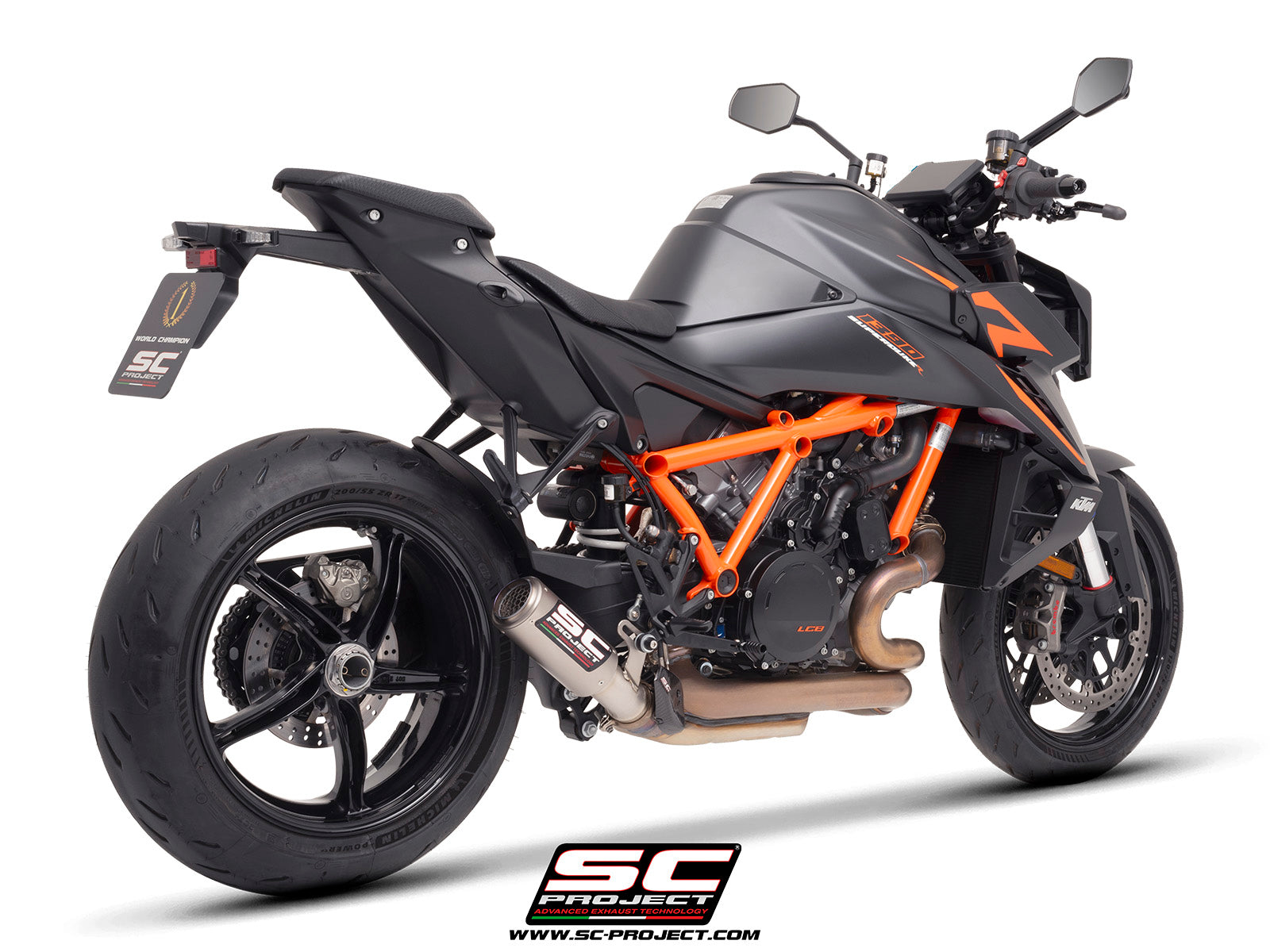 【国内在庫】 SC-PROJECT - CR-T スリップオンサイレンサー (純正キャタライザー対応) 1390 SUPER DUKE R / EVO '24-26 SCプロジェクト ケーティーエム 1390スーパーデュークR サイレンサー｜iMotorcycle Japan 店