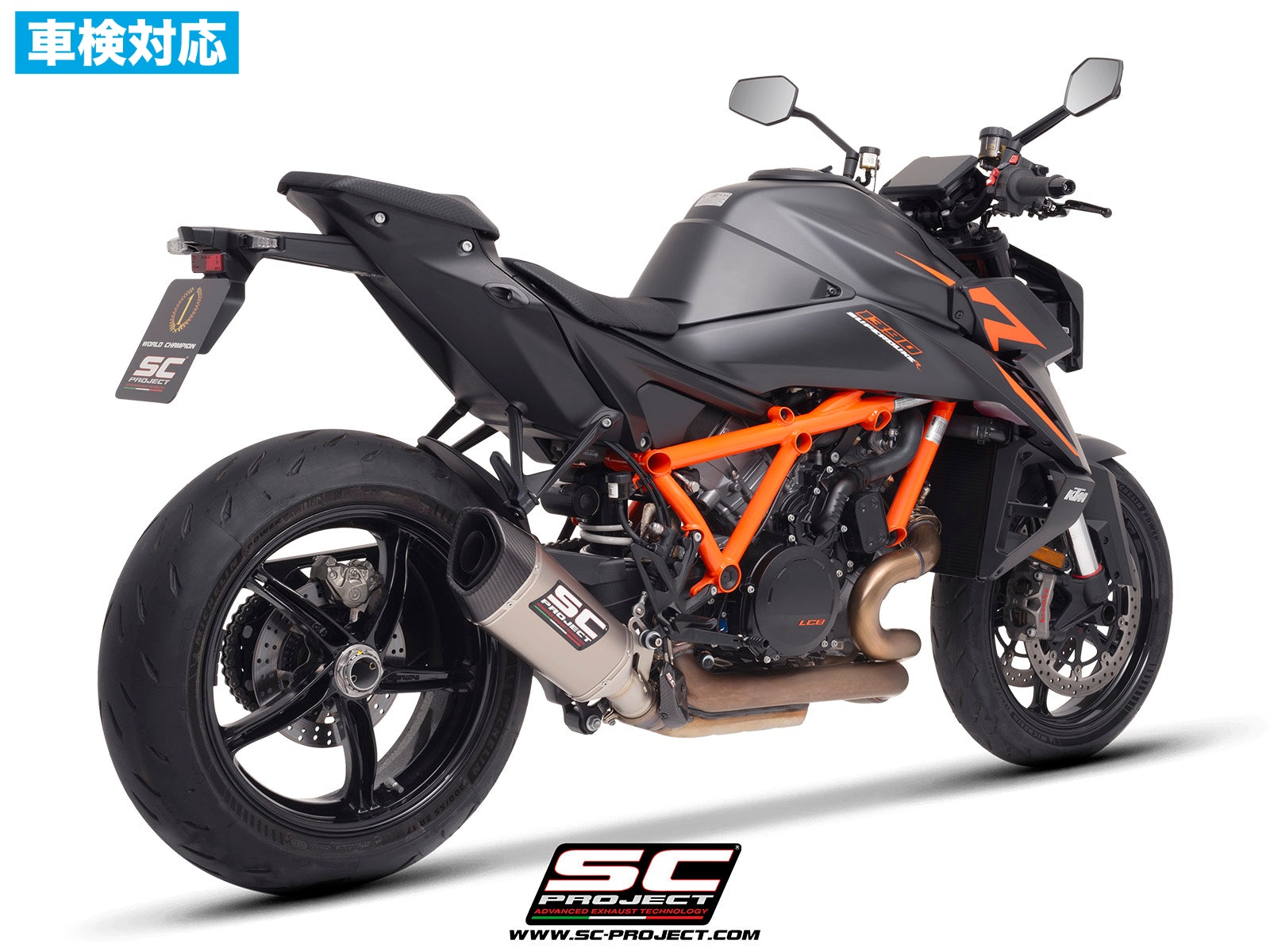 【正規輸入代理店】 SC-PROJECT - SC1-R スリップオンサイレンサー (公道走行可 / ユーロ5+ 対応 / 純正キャタライザー対応) 1390 SUPER DUKE R / EVO '24-26 SCプロジェクト サイレンサー 車検対応