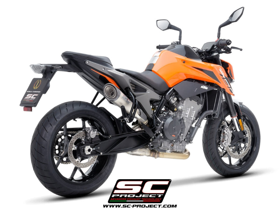 【国内在庫】 SC-PROJECT - S1 スリップオンサイレンサー (消音バッフル付属 / 純正キャタライザー対応) 790 DUKE '23-24 SCプロジェクト ケーティーエム 790デューク サイレンサー