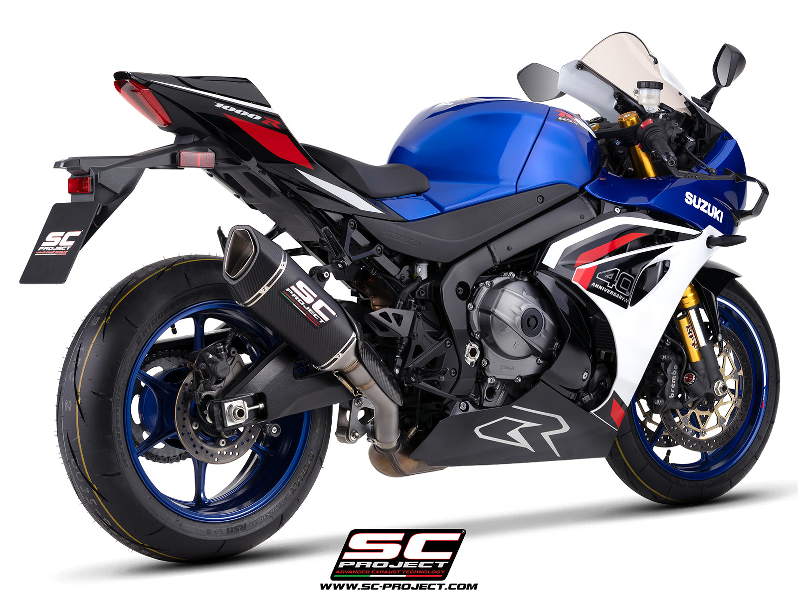 【正規輸入代理店】 SC-PROJECT - SC1-R スリップオンサイレンサー & フルチタンリンクパイプ (ショート 250mm / 消音バッフル付属) GSX-R1000R '26 SCプロジェクト スズキ サイレンサー|iMotorcycle Japan 店