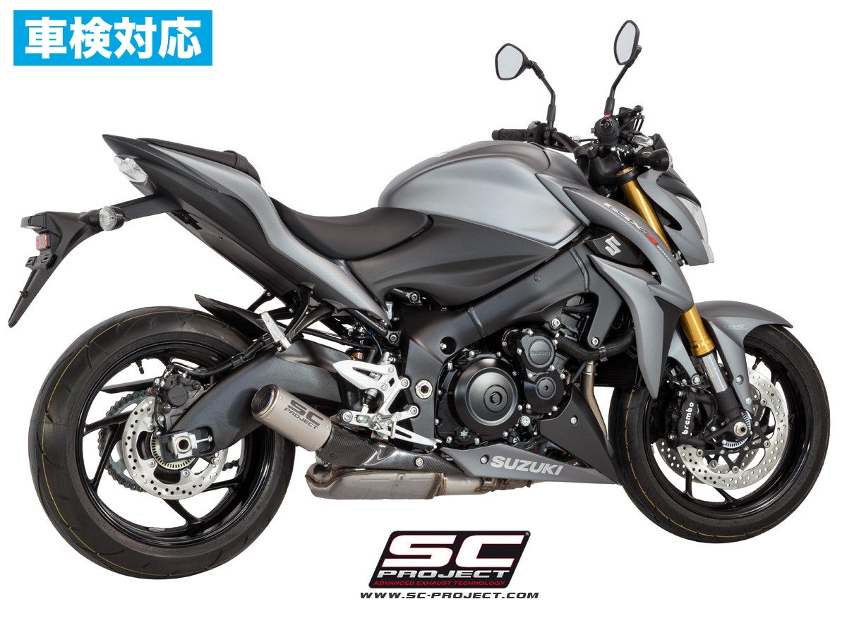 【正規輸入代理店】 SC-PROJECT - CR-T スリップオンサイレンサー (公道走行可 / ユーロ4対応 / 純正キャタライザー対応 ) GSX-S 1000 / F '17-20 SCプロジェクト スズキ サイレンサー 車検対応