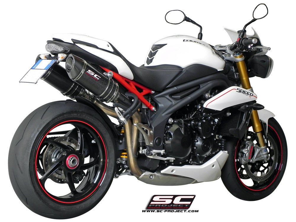 【正規輸入代理店】 SC-PROJECT - オーバル ツイン スリップオンサイレンサー (消音バッフル付属) SPEED TRIPLE 1050 '11-15 SCプロジェクト トライアンフ サイレンサー 76,835円