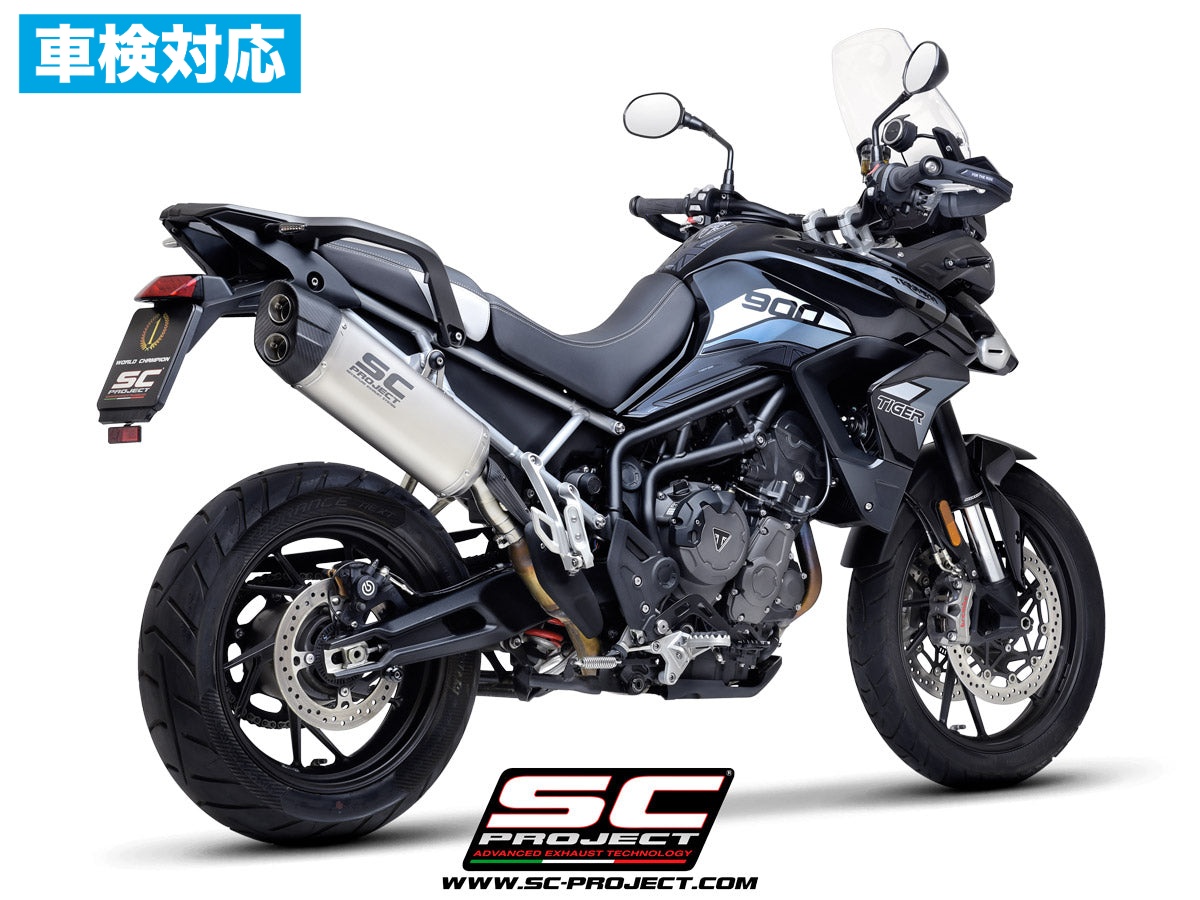 【正規輸入代理店】 SC-PROJECT - アドベンチャー スリップオンサイレンサー (公道走行可 / ユーロ5対応 / 純正キャタライザー対応) TIGER 900 '20-23 SCプロジェクト サイレンサー 車検対応