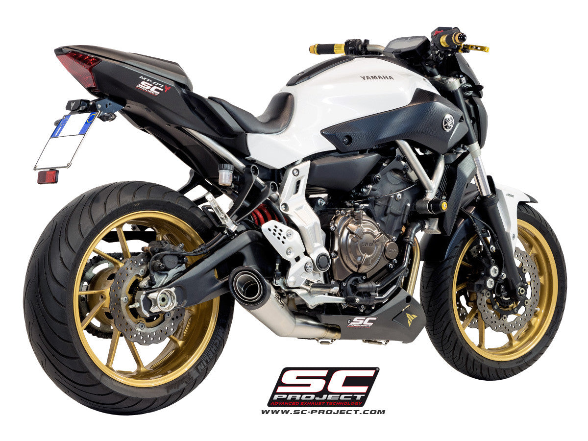 【正規輸入代理店】 SC-PROJECT - フルエキゾーストシステム 2-1 & S1 サイレンサー (消音バッフル付属) MT-07 '13-16 SCプロジェクト ヤマハ サイレンサー|iMotorcycle Japan 店