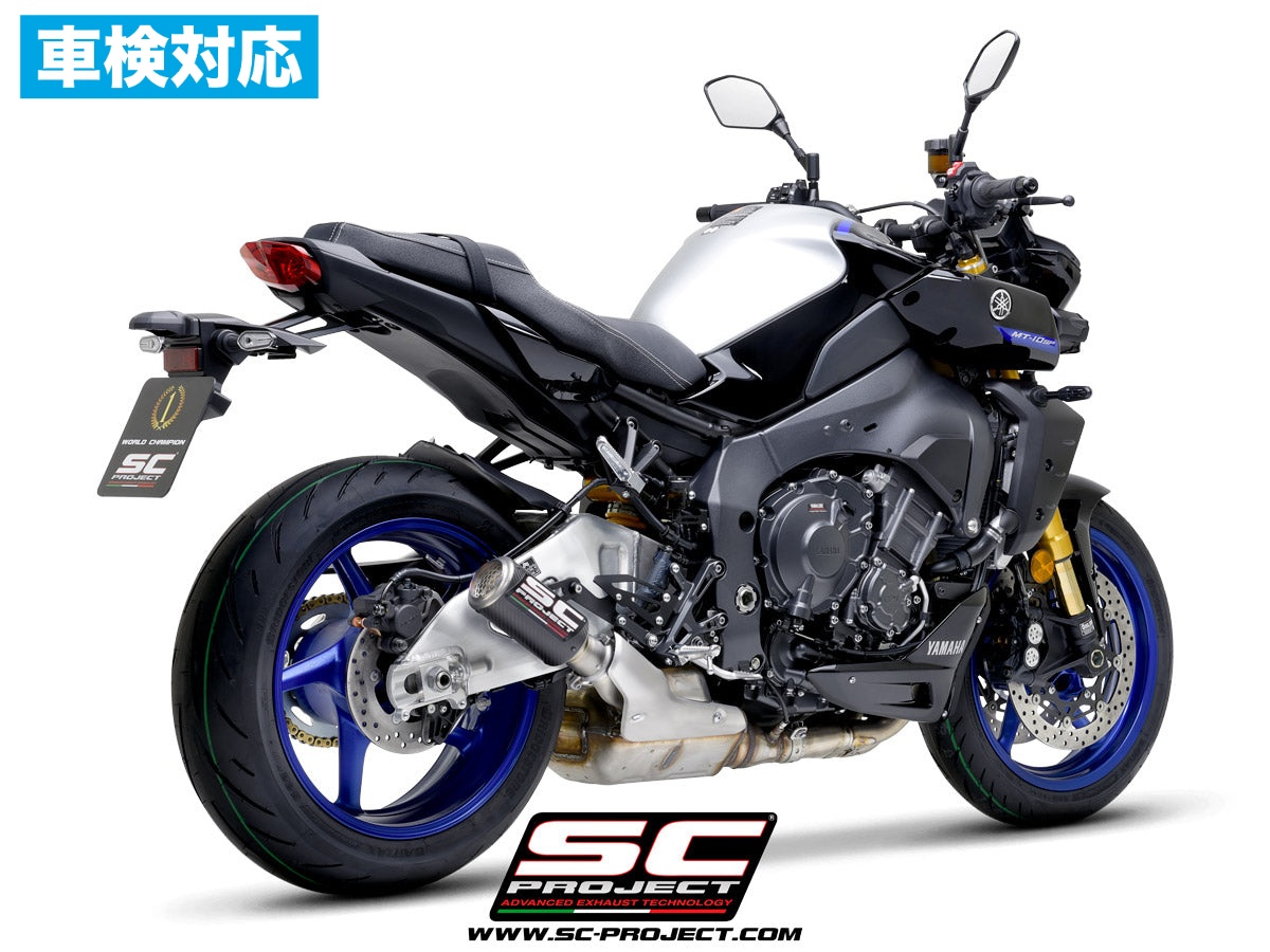 【国内在庫】 SC-PROJECT - CR-T スリップオンサイレンサー (公道走行可 / ユーロ5対応 / 純正キャタライザー対応) MT-10 '22-24 SCプロジェクト ヤマハ サイレンサー 車検対応