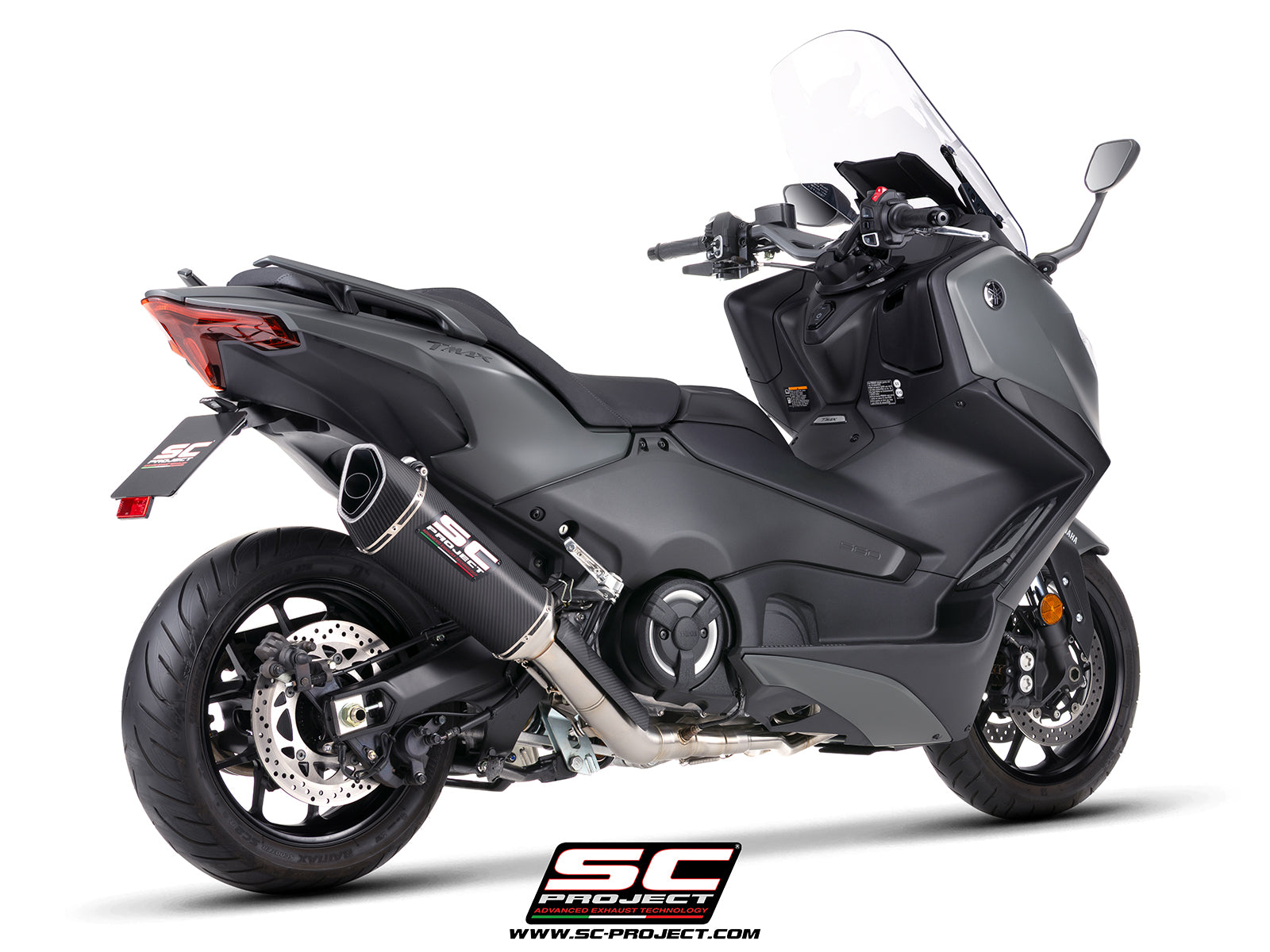【正規輸入代理店】 SC-PROJECT - レーシング フルエキゾーストシステム 2-1 & SC1-R サイレンサー (消音バッフル付属) TMAX 560 '25-26 SCプロジェクト ヤマハ サイレンサー