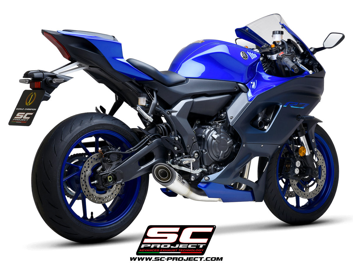 【国内在庫】 SC-PROJECT - フルエキゾーストシステム 2-1 & S1 サイレンサー (消音バッフル付属) YZF-R7 '21-25 SCプロジェクト ヤマハ サイレンサー
