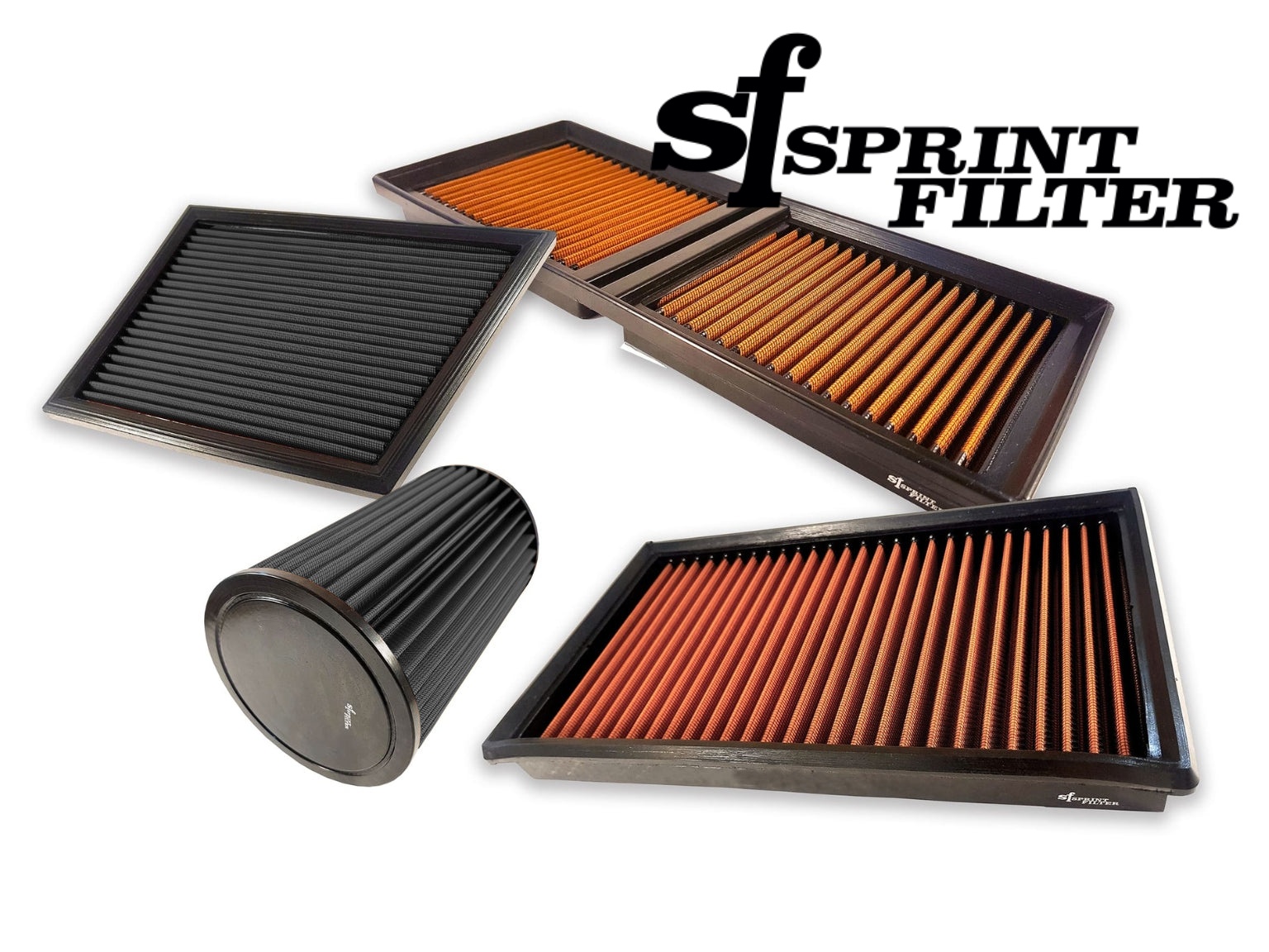 【正規輸入代理店】 Sprint Filter - 乾式エアフィルター P08F1-85タイプ ZX-6R / 636 '09-26 エアクリーナー カワサキ