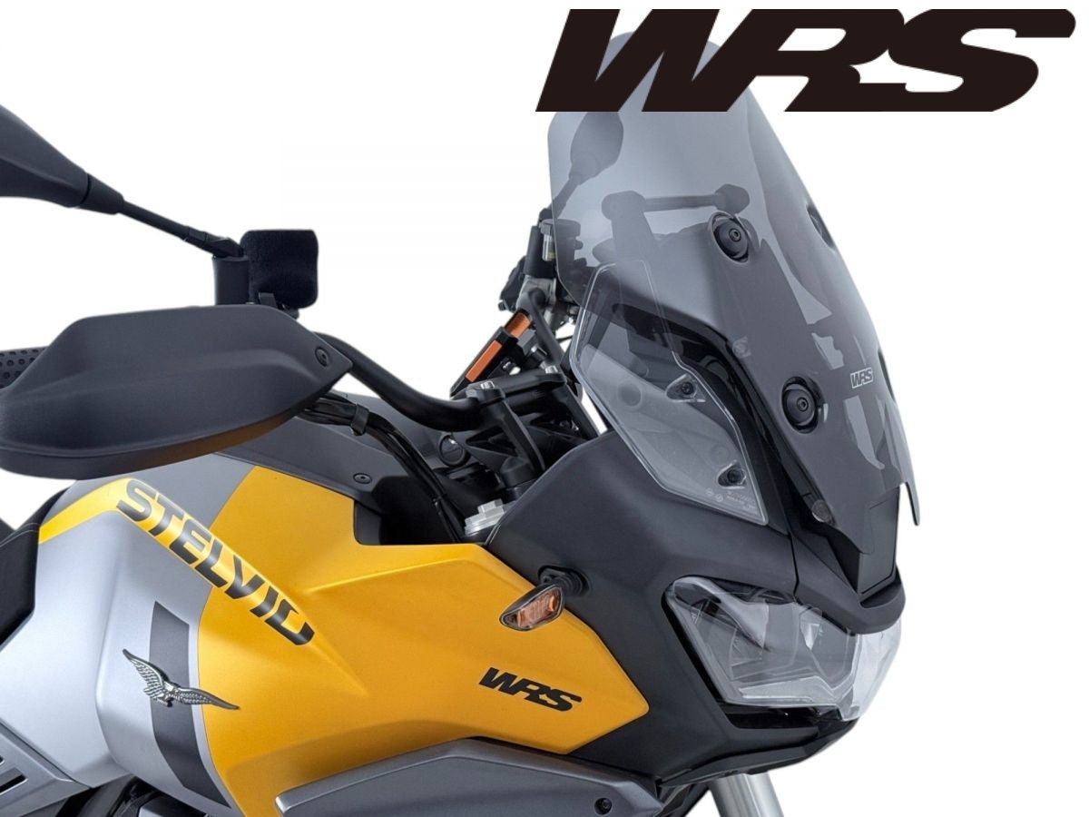 【正規輸入代理店】 WRS - ウインドスクリーン (ツーリングタイプ) STELVIO '24-25 (レーダー対応) モトグッツィ ステルヴィオ シールド ウィンドシールド ウィンドガード 風防｜iMotorcycle Japan 店