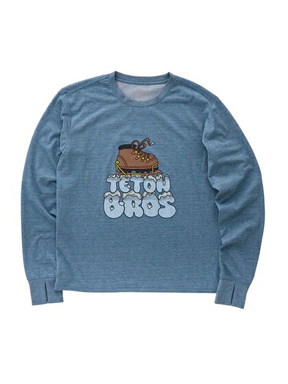 TETON BROS ティートンブロス 25-26 ロングティーシャツ  結核症 Crampon L/S Tee MENS 【 貨物輸送無料 】 定め事品