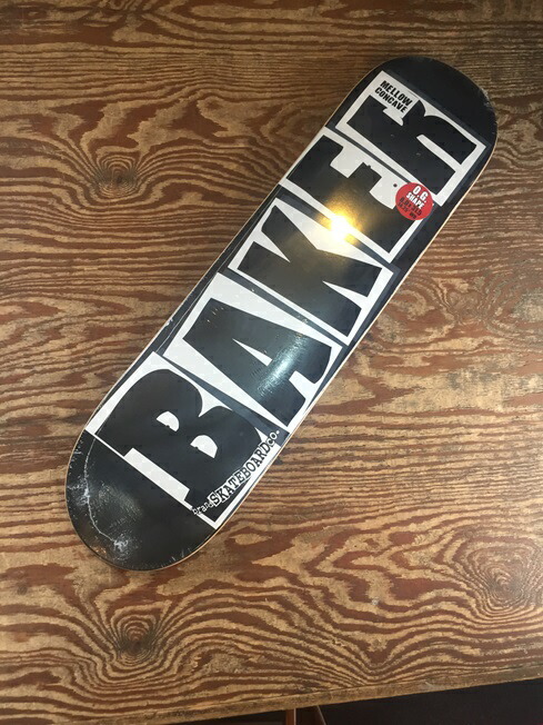 【BAKER】スケボーデッキ　コンプリート　ブラック　ベイカー BAKER ベイカー スケボー デッキ SKATEBOARDS BRAND LOGO BLACK