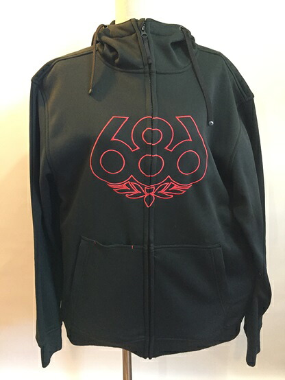 686 ICON BONDED ZIP FLEECE HOODY パーカー 調教師 新品 型挙げ句の果て 【貨物輸送無料】