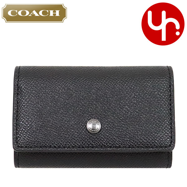 未使用 COACH 5連+キーリング 三つ折りキーケース F76741 ブラック 楽天市場】コーチ アウトレット キーケース ブラック メンズ