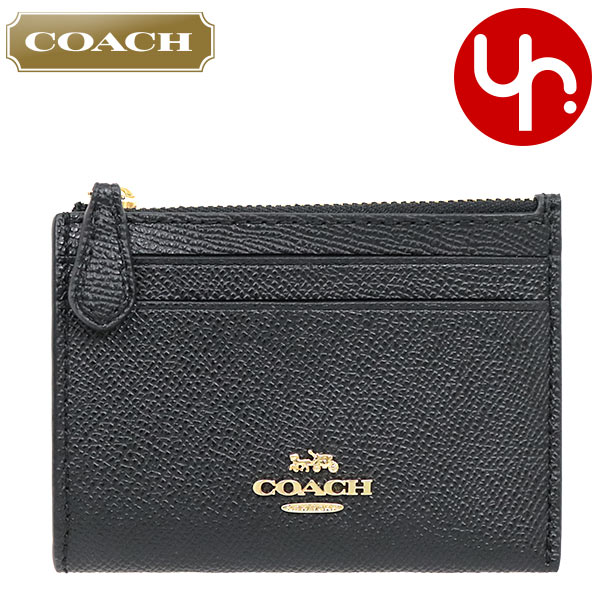 【楽天市場】コーチ COACH 財布 コインケース F88250 ブラック 特別送料無料 コーチ ラグジュアリー クロスグレーン レザー ミニ