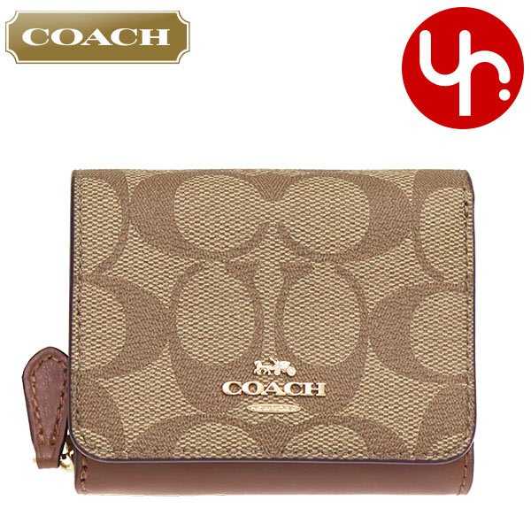 COACH 3つ折り財布【人気】レオパードライトサドル 楽天市場】コーチ COACH 財布 三つ折り財布 F07285 7285 ライト