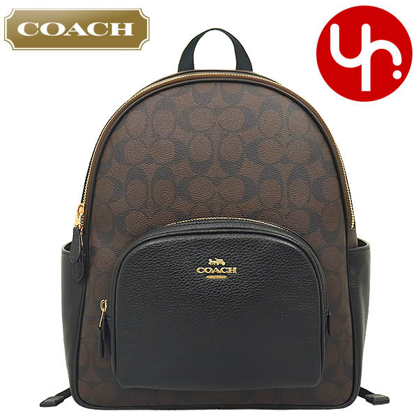 【COACH】人気 シグネチャー バックパック リュック ブラウン 新品 希少 COACH コーチ リュックサック バックパック シグネチャー