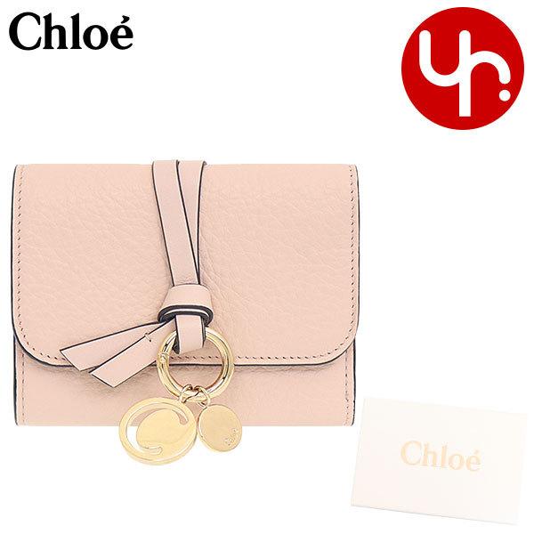 Chloe クロエ レザー アルファベット 三つ折り財布 イエロー 財布 革 chl-ko220105-1.jpg