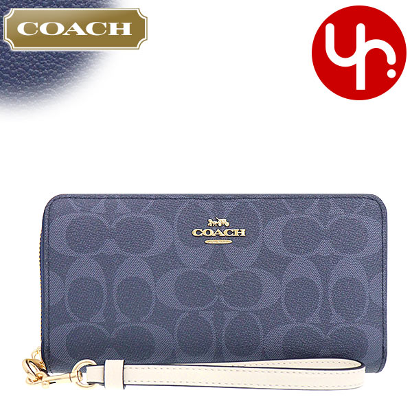 オーナメント プリント ジップアラウンド 長財布 COACH - 長財布