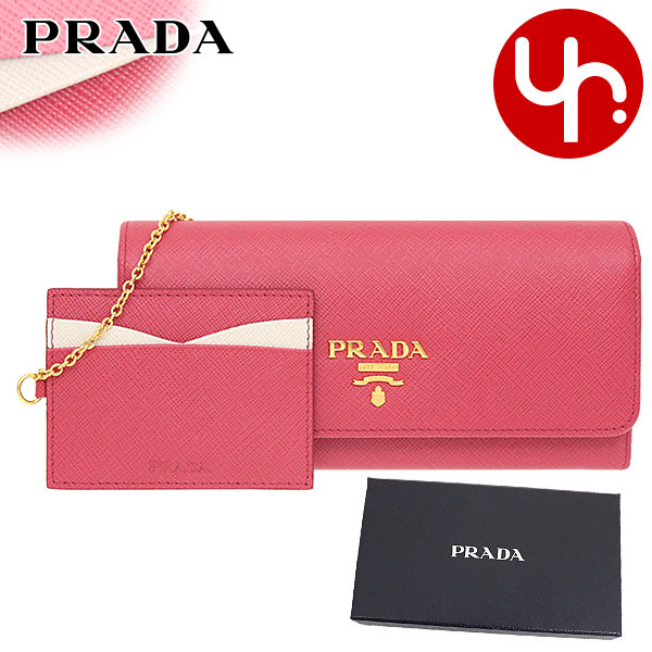 爆買い！】 プラダ PRADA 財布 長財布 1MH132 ZLP ペオニア×ベゴニア