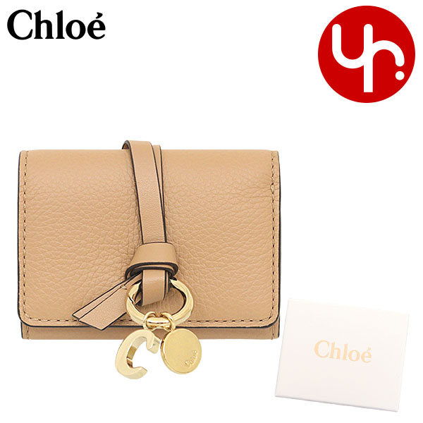 クロエ CHLOE 三つ折り財布 小銭入付き　新品　本物 Chloe クロエ 3つ折り財布 小銭入れ付き ALPHABET レディース
