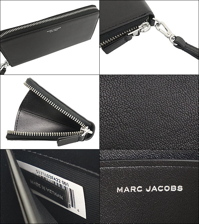 長財布 MARC JACOBS ブラック レディース スリム84 リストレット