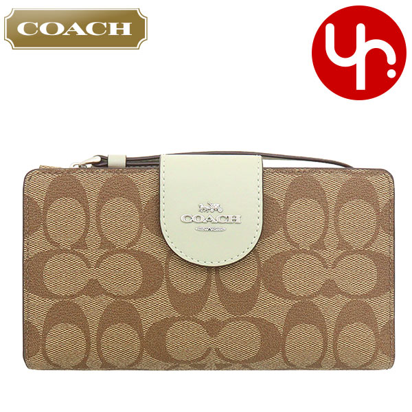 楽天市場】コーチ COACH 財布 長財布 F59267 59267 カーキ×サドル 特別