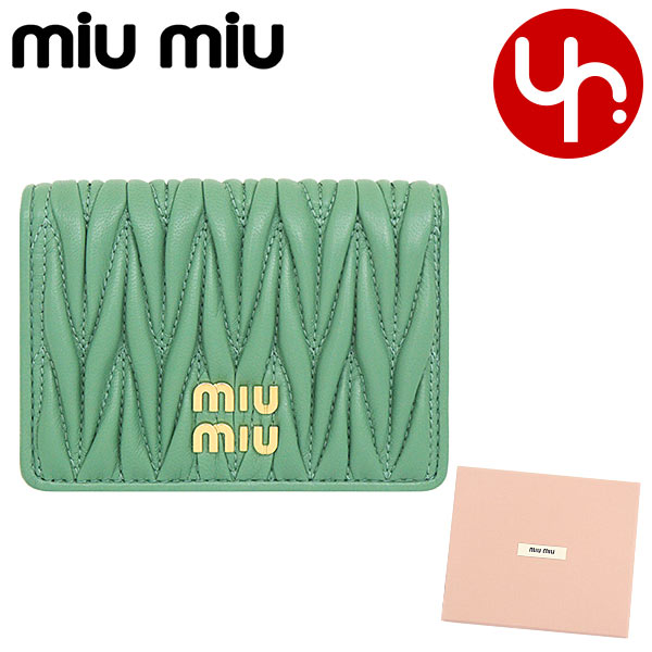 【MiuMiu】キルティング カードホルダー MIUMIU ミュウミュウ☆キルティング カードホルダー (MiuMiu