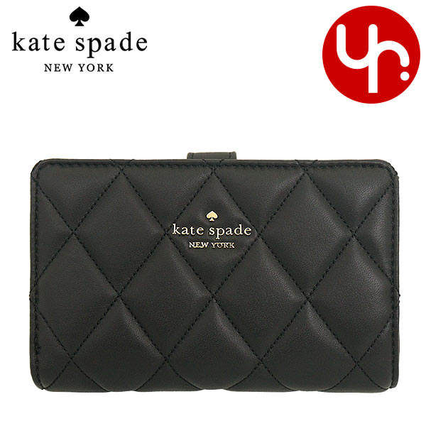 【楽天市場】ケイトスペード kate spade 財布 二つ折り財布 KA591 ブラック 特別送料無料 キャリー スムース キルテッド