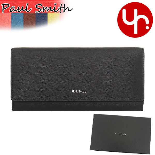 Paul Smith ブラック 長財布　箱付き Paul Smith ポールスミス 財布 メンズ 長財布 ブランド シティ