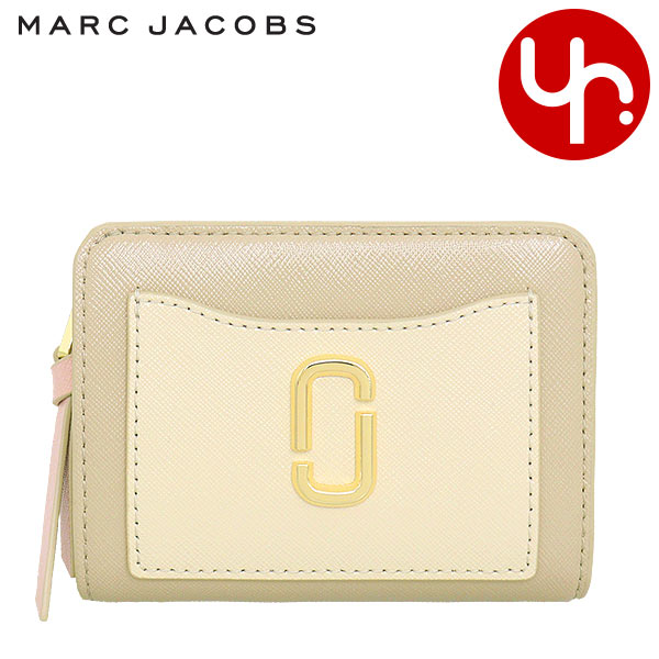 MARCJACOBS マークジェイコブス 二つ折り財布 L字ファスナー ホワイト マーク・ジェイコブス(MARC JACOBS) 財布 レディース二つ折り