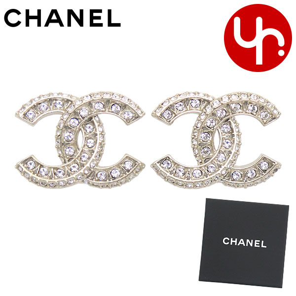 楽天市場】シャネル CHANEL ピアス CCマーク メタル＆ストラス